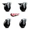 Service Caster 4'' Phenolic Wheel Swivel Bolt Hole Caster Set with 2 Posi Lock Brakes, 4PK SCC-BH20S414-PHS-PLB-2-S-2 - alternate 6